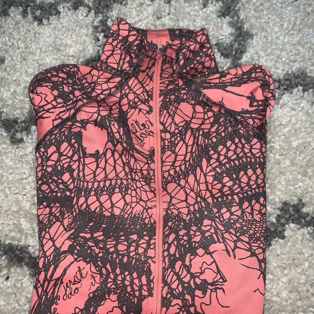 Orange & Black Nike long sleeve 1/2 Zip